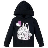 Girls Backpack Print Long Sleeve Hoodie T-shirt Girls Clothing Wholesale - PrettyKid