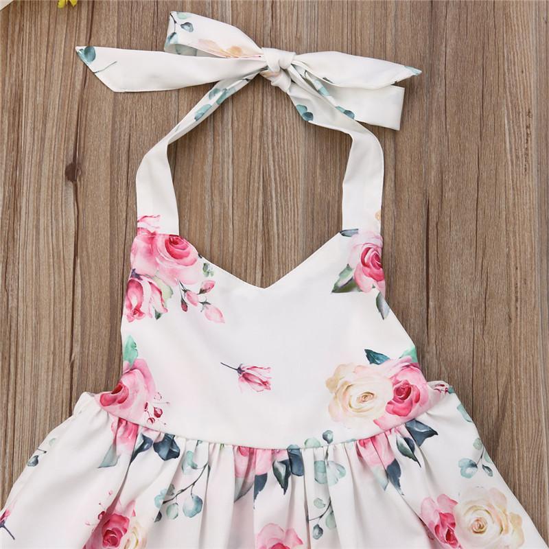 Toddler Girls Flower Dress Lace Princess Skirt - PrettyKid