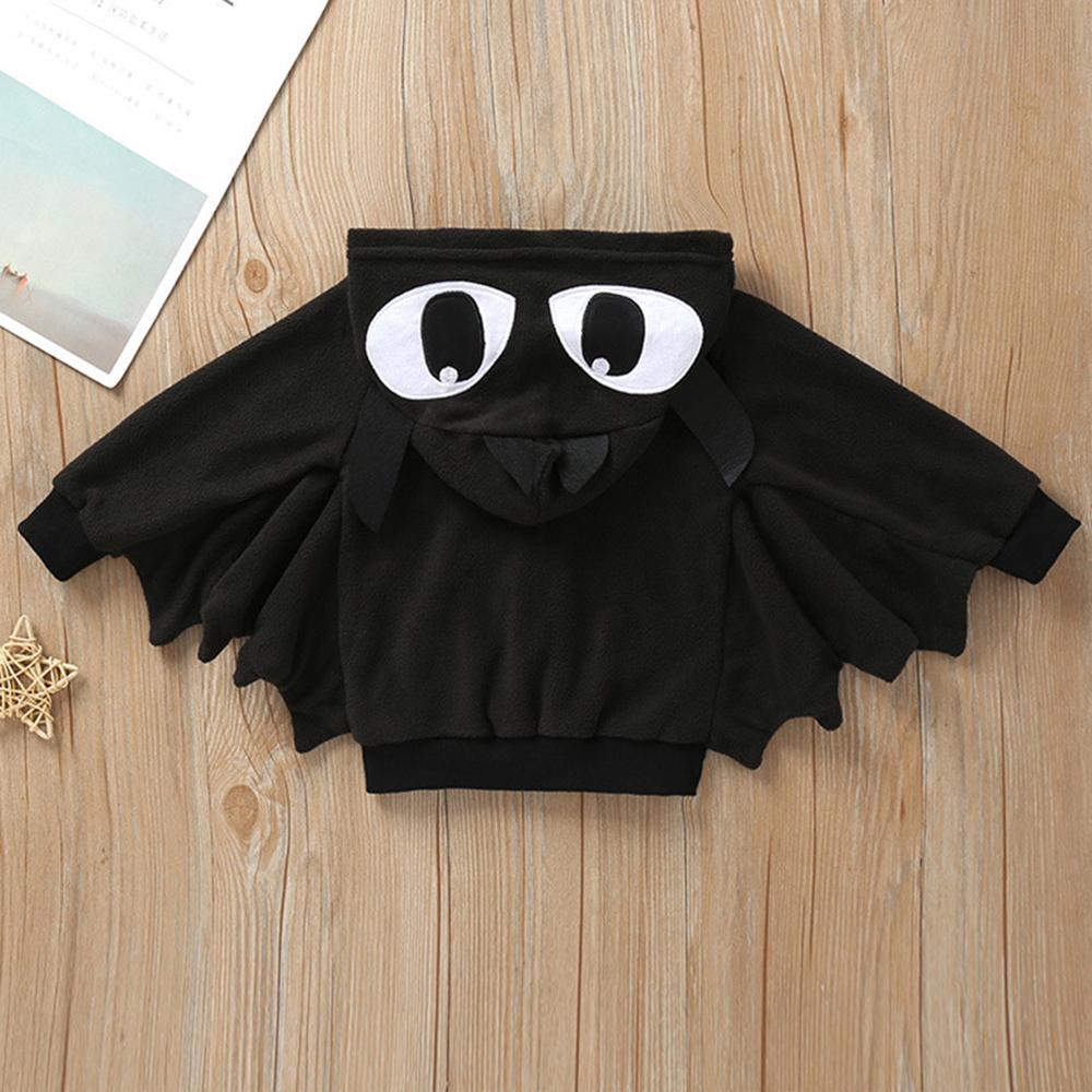 Boys Bat Hallloween 3D Animal Long Sleeve Zipper Jackets - PrettyKid