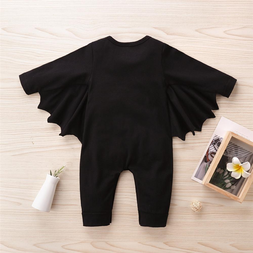 Baby Unisex Bat Pattern Long Sleeve Romper Baby Clothes Warehouse - PrettyKid