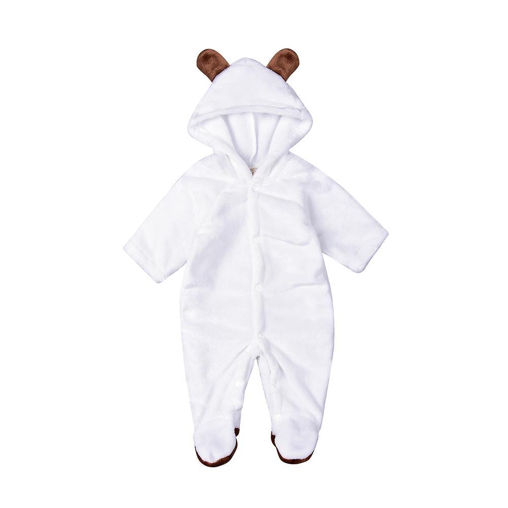 Unisex Bear Cute Long Sleeve Rompers - PrettyKid