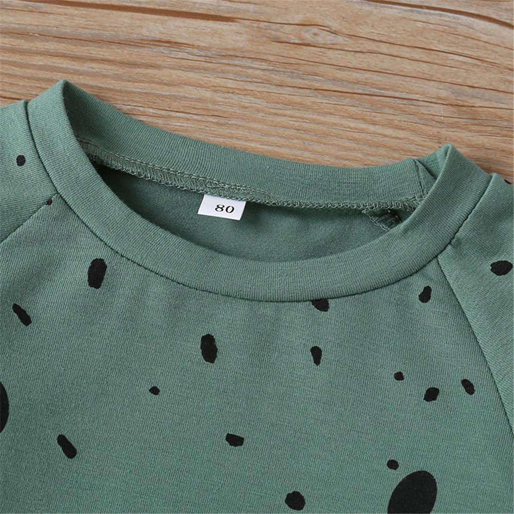 Boys Bear Dolka Dot Long Sleeve Top & Pants - PrettyKid