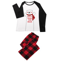 Parent-Child Bear Letter Printed T-shirt & Pants Mommy And Me Wholesale - PrettyKid