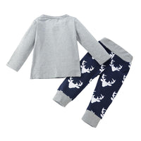 Boys Big Brother Long Sleeve Tops & Ankle Antlers Pants Boy Clothing Wholesale - PrettyKid