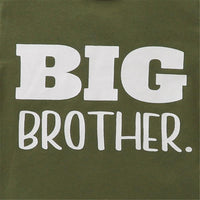 Boys Big Brother Printed Short Sleeve Top & Camouflage Pants Wholesale Boy clothing - PrettyKid