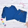 Girls Blue Waveselvedge Long Sleeve Top & Skirt Girls Clothes Wholesale - PrettyKid