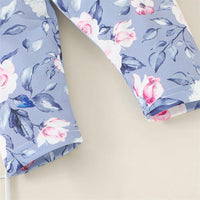 Pink Long Sleeve Ruffled Top & Roses Pants Baby Girls Baby Clothes - PrettyKid