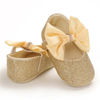 Baby Girls Bow Sequins Magic Tape Princess Shoes Children Wholesale Shoes - PrettyKid