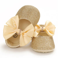 Baby Girls Bow Sequins Magic Tape Princess Shoes Children Wholesale Shoes - PrettyKid