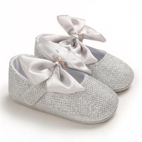 Baby Girls Bow Sequins Magic Tape Princess Shoes Children Wholesale Shoes - PrettyKid