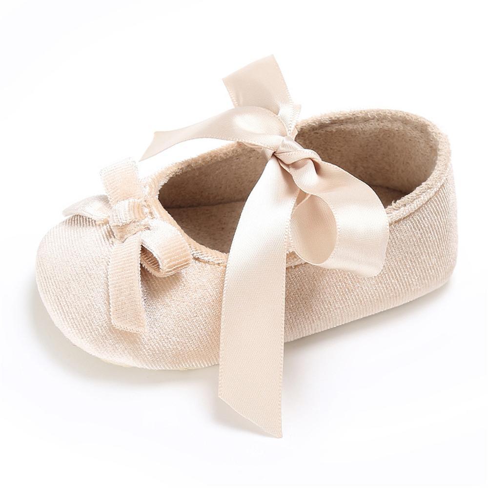 Baby Girls Bow Slip On Soft Sole Flat Shoes Wholesale - PrettyKid