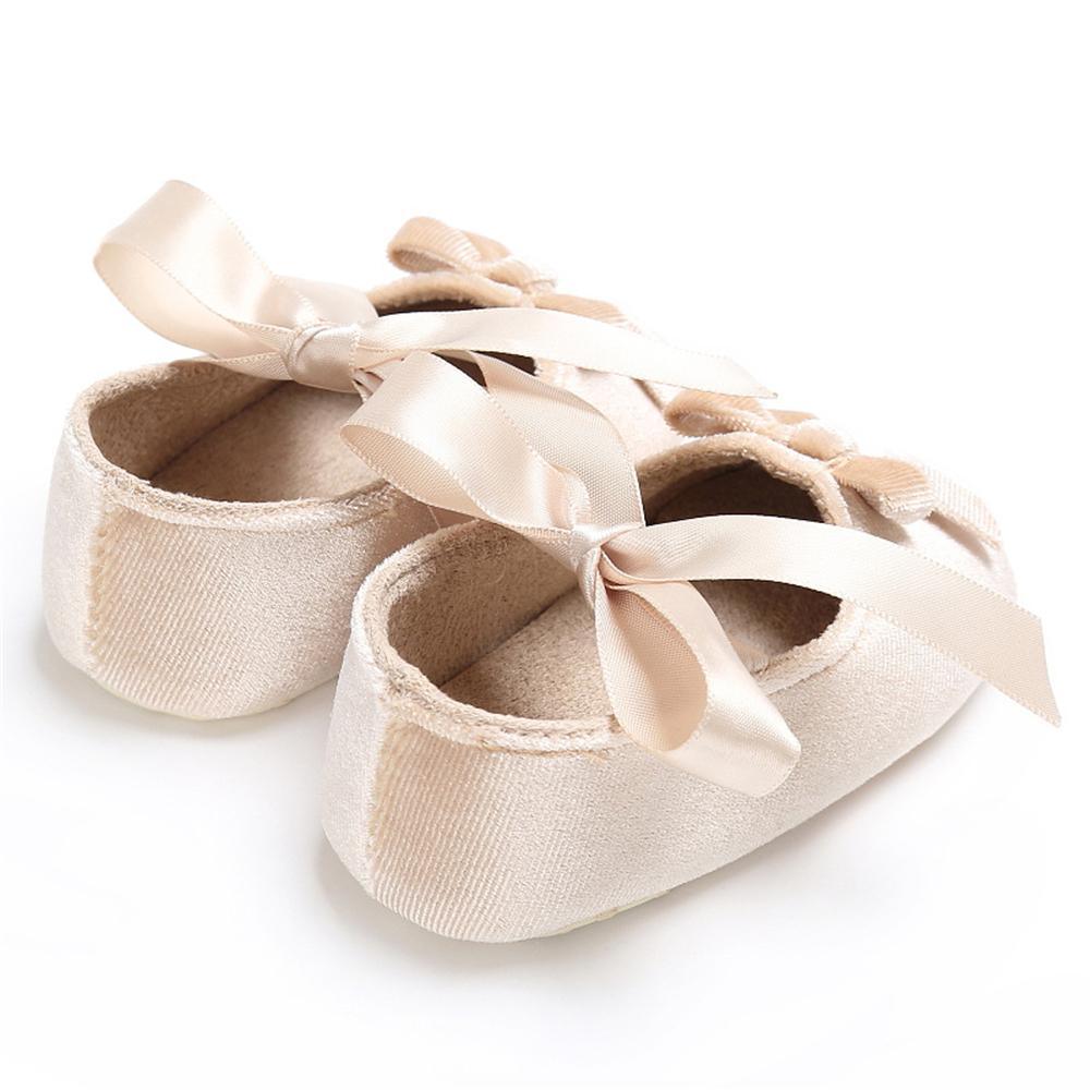 Baby Girls Bow Slip On Soft Sole Flat Shoes Wholesale - PrettyKid