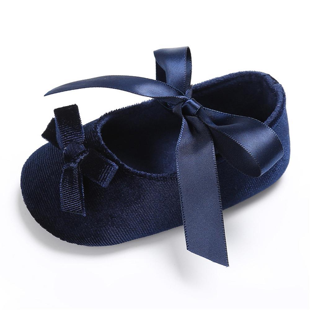 Baby Girls Bow Slip On Soft Sole Flat Shoes Wholesale - PrettyKid