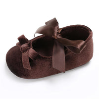 Baby Girls Bow Slip On Soft Sole Flat Shoes Wholesale - PrettyKid