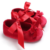 Baby Girls Bow Slip On Soft Sole Flat Shoes Wholesale - PrettyKid