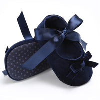 Baby Girls Bow Slip On Soft Sole Flat Shoes Wholesale - PrettyKid