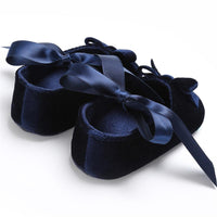 Baby Girls Bow Slip On Soft Sole Flat Shoes Wholesale - PrettyKid