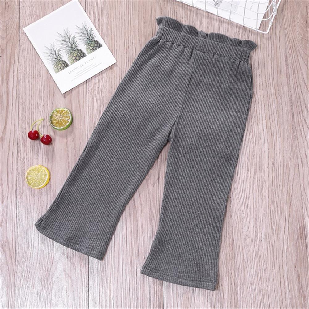 Toddler Girls Bow Solid Pocket Pants Wholesale Girls Leggings - PrettyKid