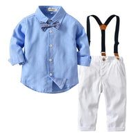 Boys Bow Tie Long-sleeve Shirt & Pants - PrettyKid