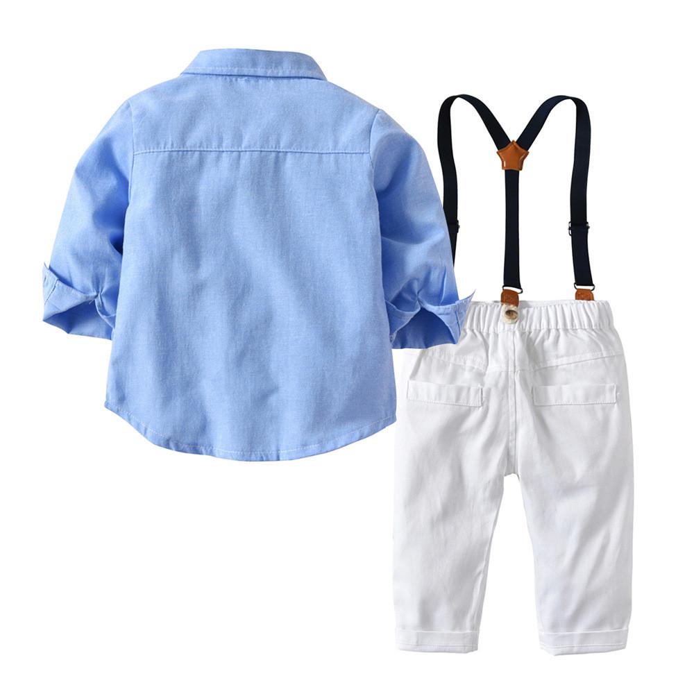 Boys Bow Tie Long-sleeve Shirt & Pants - PrettyKid