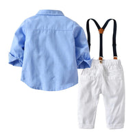 Boys Bow Tie Long-sleeve Shirt & Pants - PrettyKid