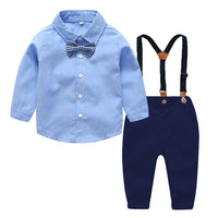 Boys Bow Tie Long-sleeve Shirt & Pants - PrettyKid