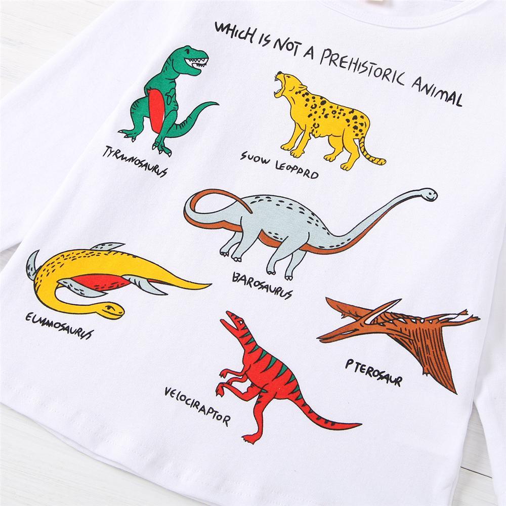 Boys Animal Printed Long Sleeve Casual Top Wholesale Kidswear - PrettyKid