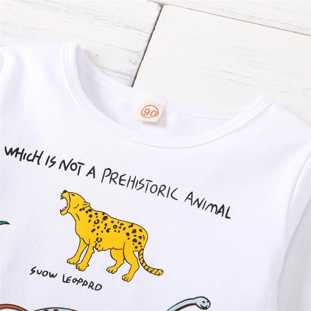 Boys Animal Printed Long Sleeve Casual Top Wholesale Kidswear - PrettyKid