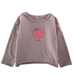 Boys Apple Printed Long Sleeve Top Baby Boys Clothing Wholesale - PrettyKid