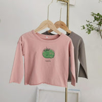 Boys Apple Printed Long Sleeve Top Baby Boys Clothing Wholesale - PrettyKid