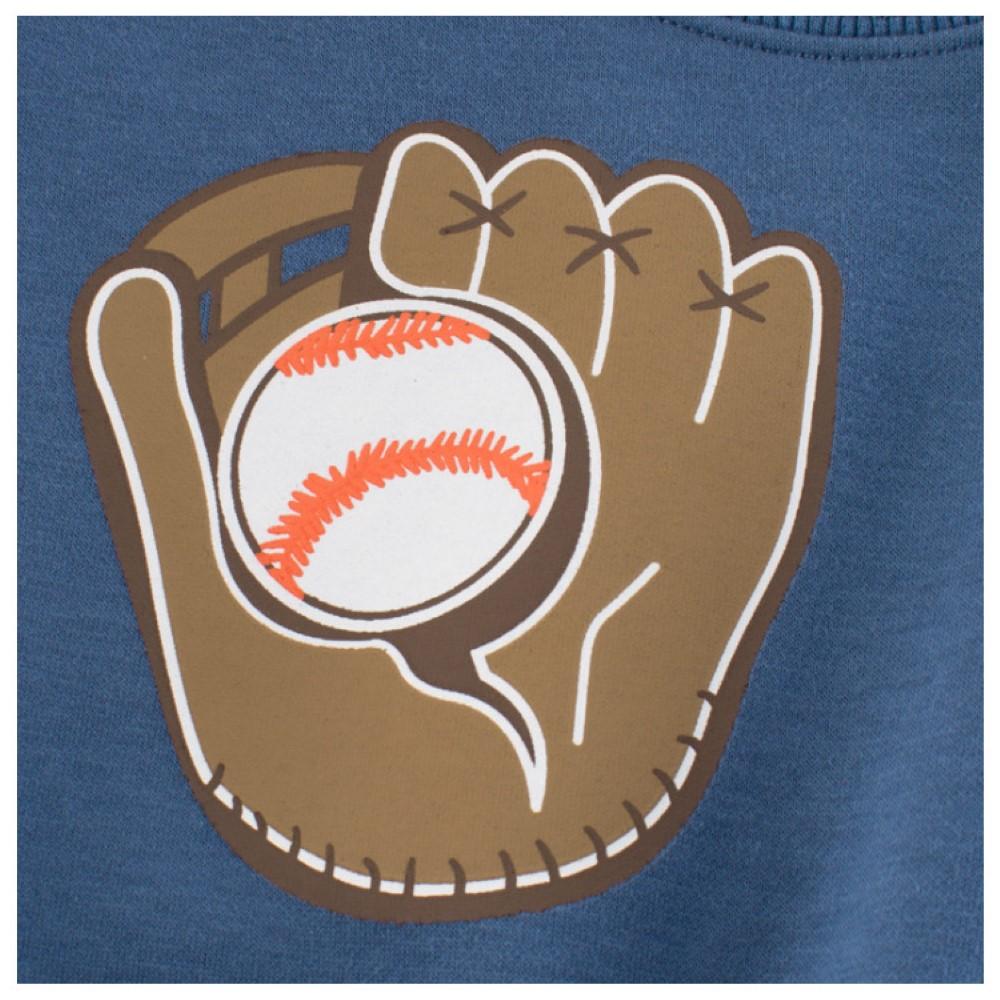 Boys Baseball Printed Long Sleeve Top Boys Wholesale Clothing - PrettyKid