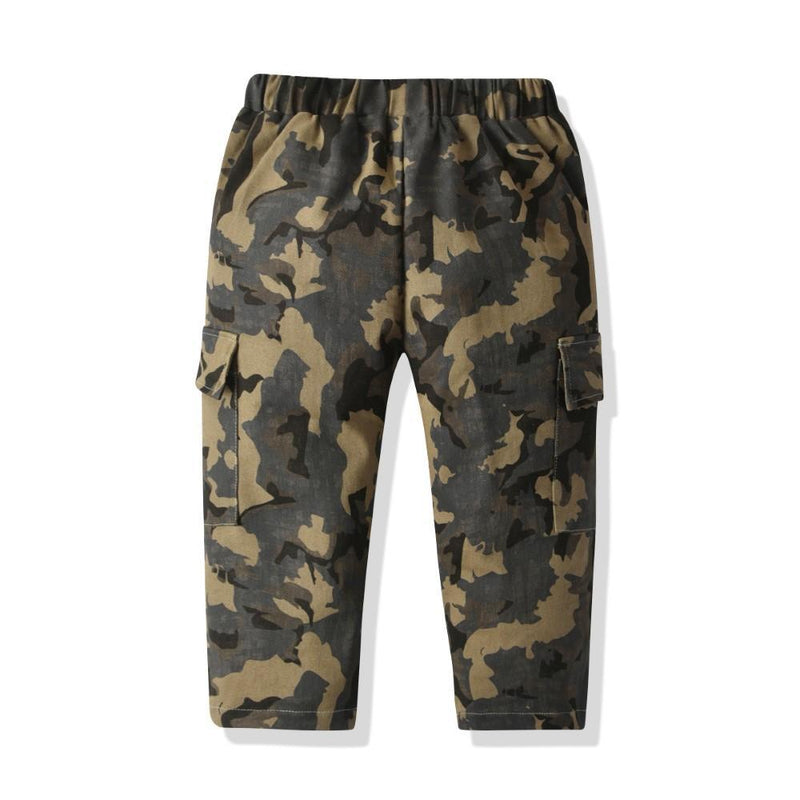 Boys Camouflage Elastic Band Pants Wholesale Boy Clothing - PrettyKid