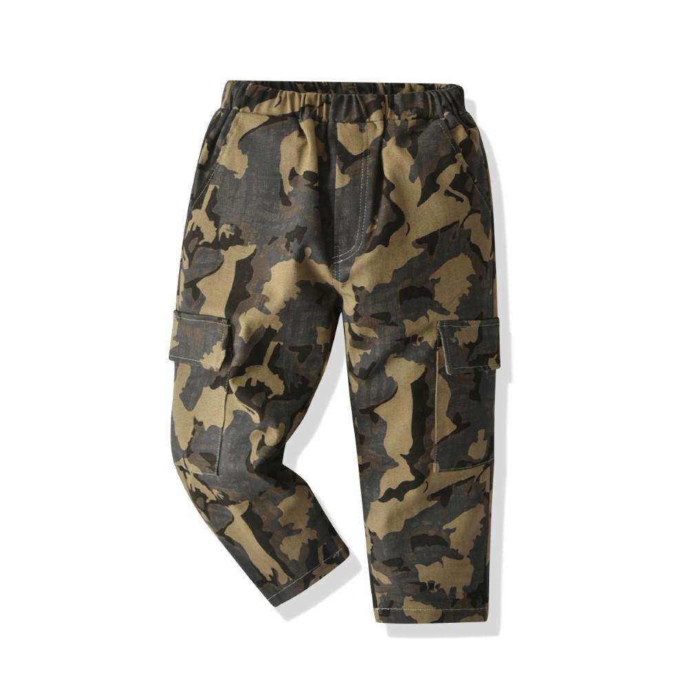 Boys Camouflage Elastic Band Pants Wholesale Boy Clothing - PrettyKid