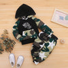 Boys Camouflage Letter Printed Top & Pants Wholesale Toddler Boy Clothes - PrettyKid