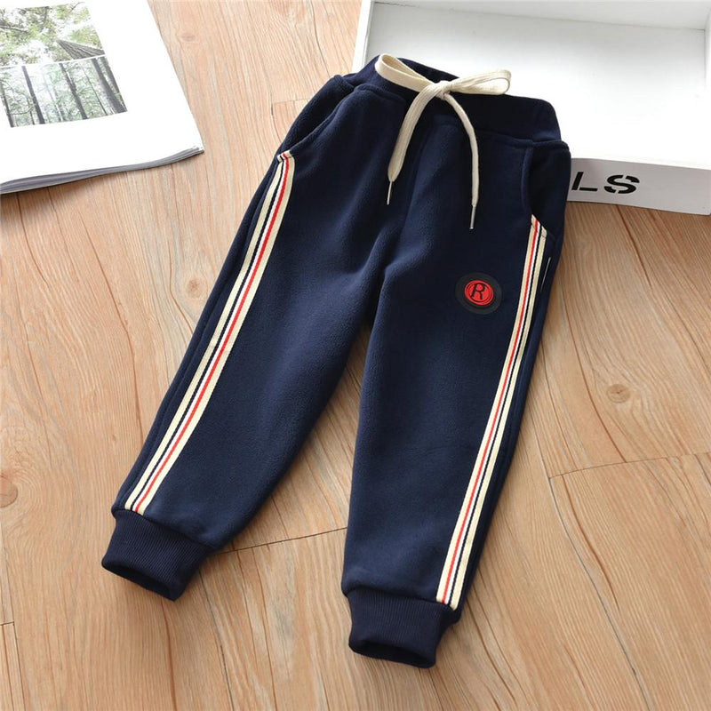 Boys Casual Solid Color Striped Pants Wholesale Boys Clothing - PrettyKid