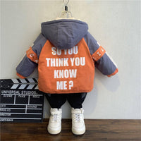 Boys Color Matching Hooded Cotton Coat Wholesale Boys Clothing Suppliers - PrettyKid