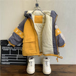Boys Color Matching Hooded Cotton Coat Wholesale Boys Clothing Suppliers - PrettyKid