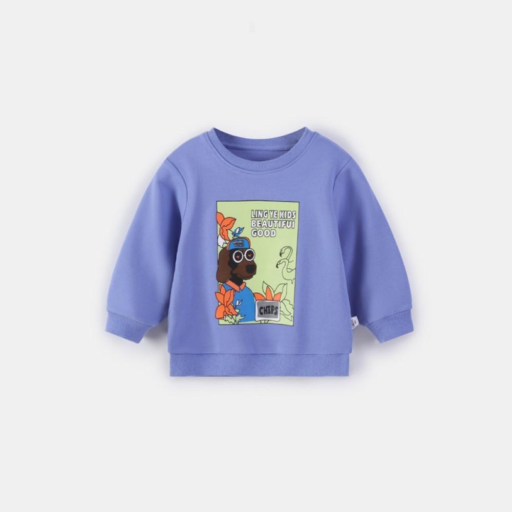 Boys Cool Dog Letter Printed Top Little Boys Wholesale Clothing - PrettyKid