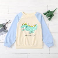 Boys Cute Dinosaur Printed Long Sleeve Tops Wholesale Boy Clothes - PrettyKid