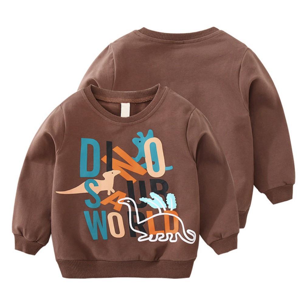 Boys Dinosaur Letter Printed Top Baby Boy Dinosaur Clothes - PrettyKid