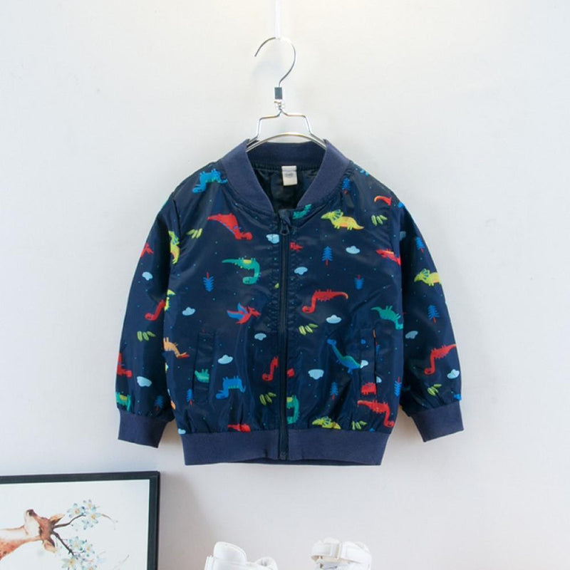 Boys Dinosaur Printed Jacket Wholesale Toddler Boy Clothes - PrettyKid