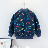 Boys Dinosaur Printed Jacket Wholesale Toddler Boy Clothes - PrettyKid