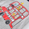 Boys Double-decker Bus Animal Pattern Top Wholesale Boys Boutique Clothing - PrettyKid