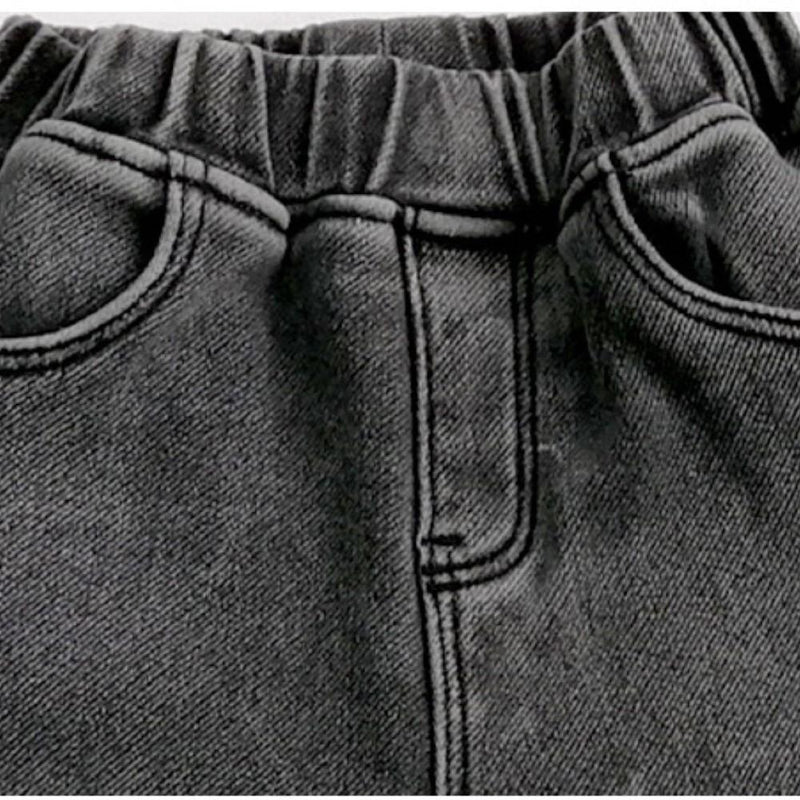 Boys Elastic Band Smile Printed Pants Wholesale Boys Jeans - PrettyKid