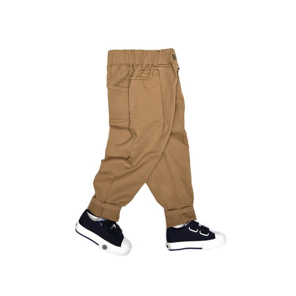 Boys Elastic Band Solid Causal Pants Wholesale Boys Clothing - PrettyKid