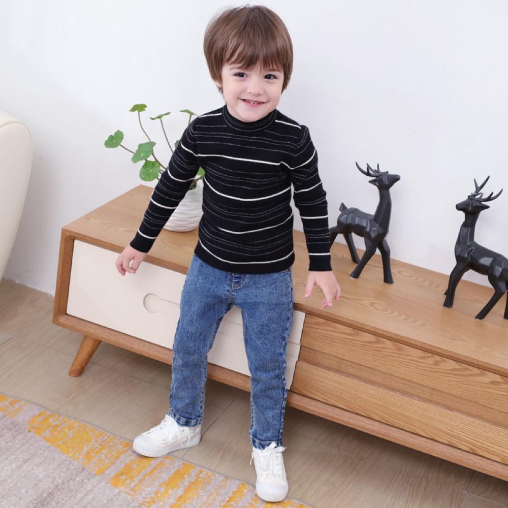 Boys Elastic band Solid Jeans Wholesale Boys Jeans - PrettyKid