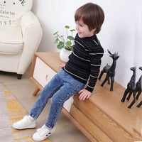 Boys Elastic band Solid Jeans Wholesale Boys Jeans - PrettyKid