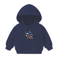 Boys Excavator Cartoon Printed Hooded Top Wholesale Boys Clothing Suppliers - PrettyKid