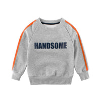 Boys Handsome Printed Round Neck Long Sleeves Top Wholesale Boys Clothing Suppliers - PrettyKid