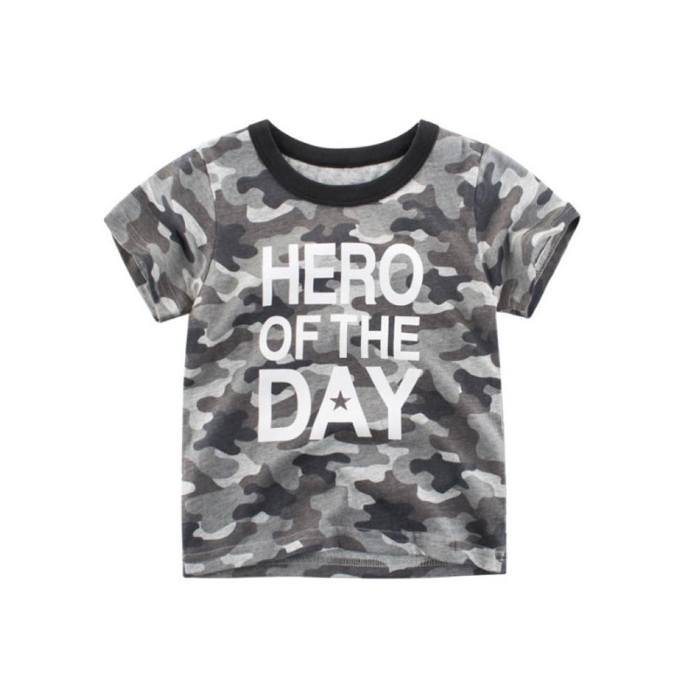 Boys Hero On The Days Camouflage Pattern Shirt Wholesale Toddler Boy Clothes - PrettyKid